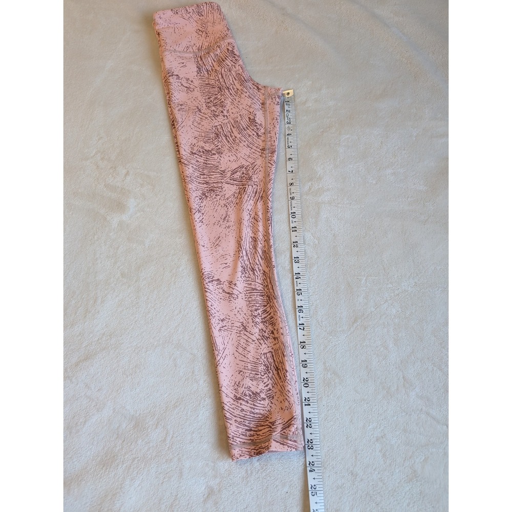 Zyia Activewear Leggings High Waisted Athletic Pants Pink Pattern Size XS - Picture 10 of 10